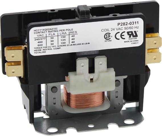 Carrier HN51KC024 Single Pole / 1 Pole 30 Amp Replacement Condenser Contactor by