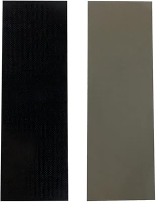 2 PCS G10 Glass Fiber Knife Handle Scales Slabs Custom DIY Tool Material for Knives Making Blanks Blades Gray&Black,4.72x1.57x0.28