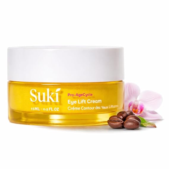 Suki Skincare Eye Lift Renewal Cream - Day - With Resveratrol, Caffeine, Vitamin C - Helps Firm, Brighten, Nourish Delicate Under-Eye Skin - 15 ml