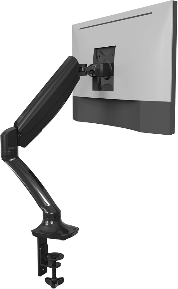 Monitor Stand for Flat Panel Screens, Height Adjustable Desk Mount (Single)