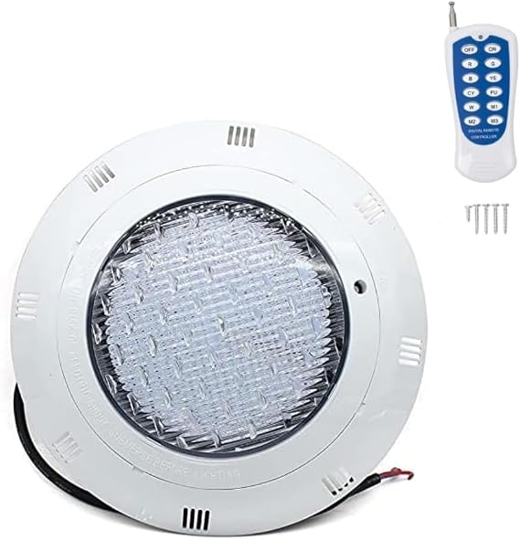 11.6Inch Pool Lights for Inground Pool, AC12V 45w Color Changing Spa Light, LED Inground Pool Light with Remote, Underwater Swimming Pool Lights w/ 4.9Feet Cord, NO Transformer, Fit for Pool Wall