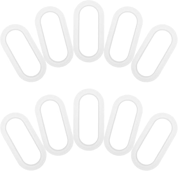 ULTECHNOVO 50 Sets Plastic Cardboard Box Handles for Moving & Shipping, Heavy Duty Handle Replacement for Corrugated Boxes, Ergonomic Easy-Grip Lifting Straps Accessory, White