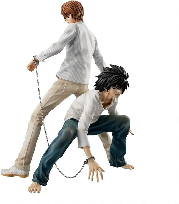 Death Note Figures 20cm Light Yagami &L Action Figure PVC Anime Statue Collection Model Decorations Gifts
