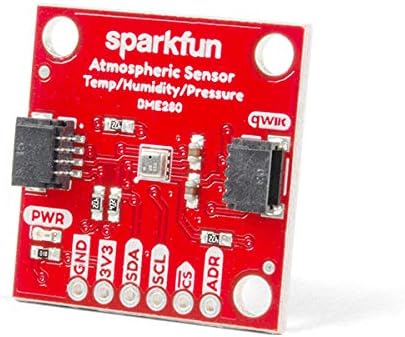SparkFun Atmospheric Sensor Breakout - BME280 (Qwiic) Measure barometric Pressure, Humidity, and Temperature Readings 3.3V SPI Interface, Operating Voltage 3.3V