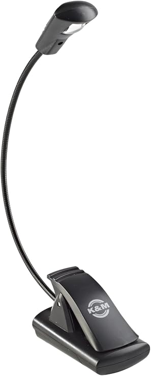 K&M 12241 LED Flex Light for Music Stands, Color: Black