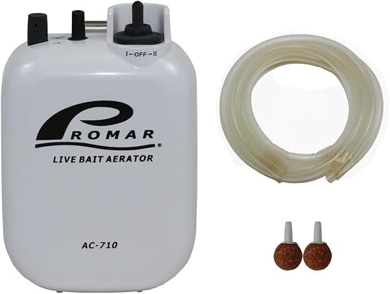 Promar American Maple Inc 2 Speed Air Pump /Air Stone and Hose Runs on D Battery #AC-710, Multi, One Size
