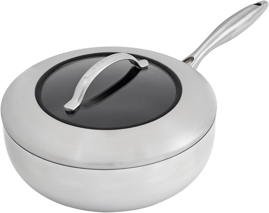 Scanpan - 65082600 Scanpan CTX Covered Deep Saute Pan, 4 Quart, Silver
