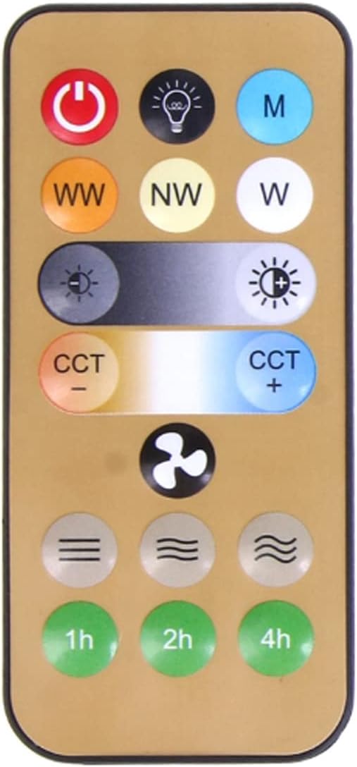 Adjustable Brightness Ceiling Fan Light Remote Control With Timing and Speed Settings For Home Bedroom E27