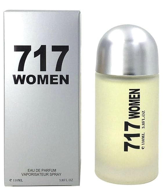 717 Women Eau De Perfume, 3.4 OZ. Floral Woody Musk fragrance for women.