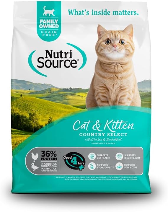 NutriSource Grain Free Cat & Kitten Country Select, 4LB (Pack of 1)
