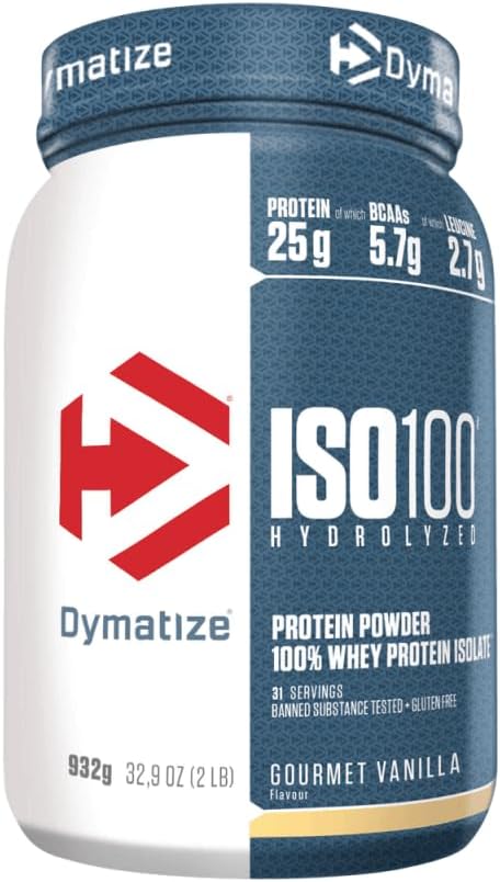 Dymatize ISO 100 Gourmet Vanilla 900 g - Whey Protein Hydrolysat  Isolat Powder