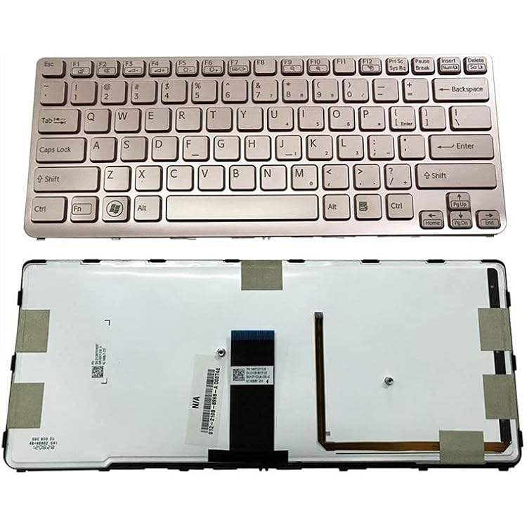 YANHAO [Laptop Keyboard] US Backlit New Laptop Keyboard for Sony VAIO SVE 14 SVE14 SVS14 SVE14A SVE14A18ECH E14A18ECS E14A17ECP E14A17ECW [Easy Installation] Color : Pink