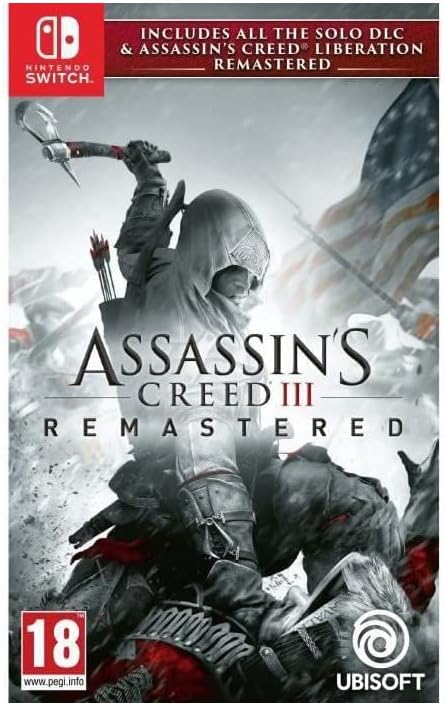 Ubisoft Assassin's Creed 3 + Assassin's Creed Liberation Remastered - Switch Game Hub for Gaming Consoles with USB Interface