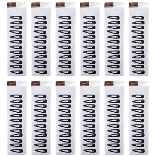 Metal Hair Clips, 144 Black Clips for Jewish Kippot, Kipa, Yamaka, Yarmulke Hats by Art Judaica