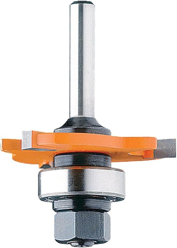 CMT CMT 822.320.11B 3-Wing Slot Cutter with Bearing and Arbor, 5/64-Inch Cutting Length, 1/2-Inch Shank
