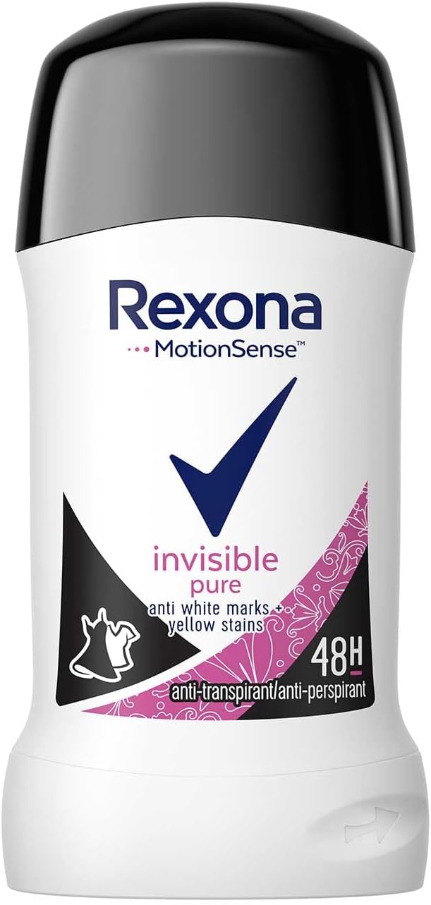 Rexona MotionSense Female Stick Deodorant Invisible Pure 40 Ml
