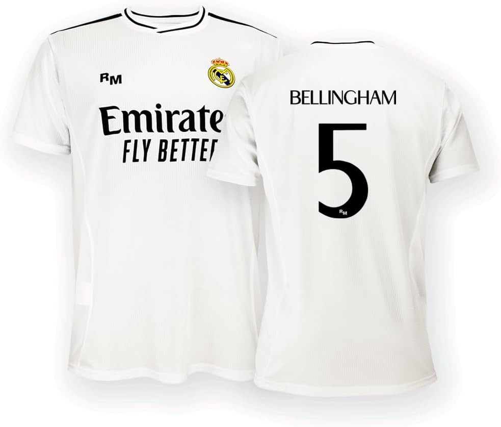 Real Madrid Home Shirt, Kit Season 2425, Replica Jersey with Official License