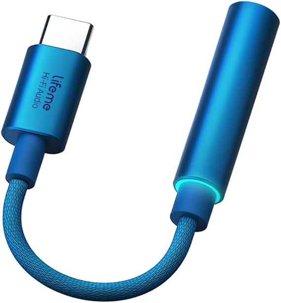 Meizu Lifeme HIFI3 USB C to 3.5mm DAC Adapter, CX31993 HiFi Headphone Dongle, 32bit/384kHz High-Resolution Audio,HiFi Amplifier for iPhone 15/16/17 Series, iPad Pro, Android Phones, Tablets, Laptops