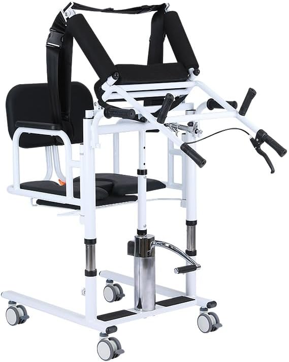 Patient Lift Nursing Chair Manual Hoist for Lifting Elderly Patient Lift Transfer Chair Patient Lift for Home Rolling Shower Chair Hydraulic