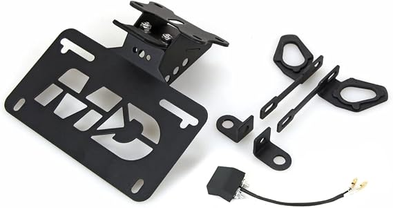 Fender Eliminator Kit for Yamaha MT-07 2021-2024, Black, Stainless Steel, Matte Black, Rear, Vehicle Specific Fit