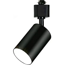 GU10 Track Lighting Heads for H Track H Type LED Track Light Heads, MR16 GU10 Socket Adapter, Adjustable Directional Ceiling Spotlights, Black 1 Pack (Bulbs NOT Included)