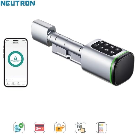 Neutron Akilli Kİlİt, Parmak İzİ, Anahtar, TuŞ Panelİ, Kart, Mobİl App