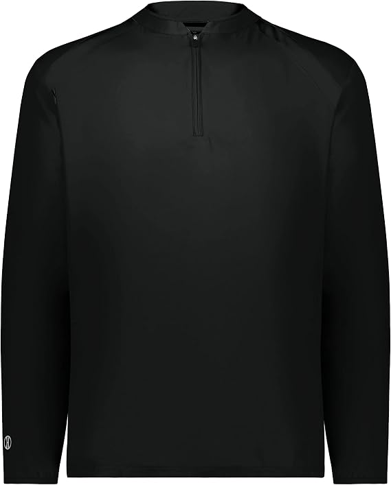 Holloway Men's Clubhouse Pullover Cage Jacket - Quarter Zip - Stylish Long Sleeves - Ultimate Comfort