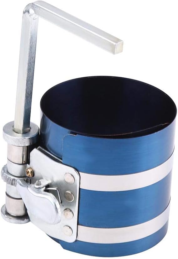 Piston Ring Compressor, Car Engine Tool, 53mm-125mm (3in) Piston Ring Installer, Auto Repair Mechanics, DIY Car Maintenance, Professional Engine Installers