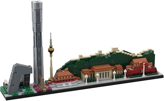 Architecture Beijing City Skyline Landmark Buildings, 1:2000 Modular House Building Set, 1033 Pieces Street View Bricks for Adults, Modular Buildings Authored by electricboogalo | Building Set, 1033 Pieces Street View Bricks for Adults, Modular Buildings Authored by electricboogalo