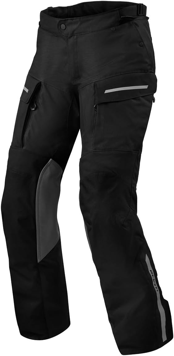 REV'IT! Men's Offtrack 2 H2O Adventure Touring Motorcycle Pants (Black - Medium)