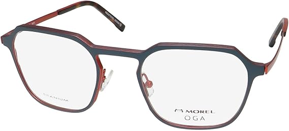 MOREL Oga 10194o Titanium Metal Eyeglass Frame/Glasses Contemporary Mens Eyewear No Allergy