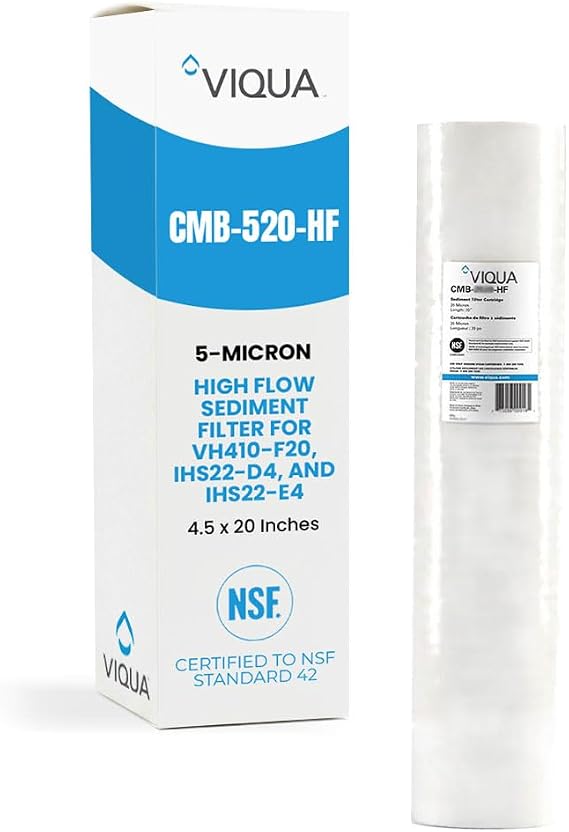 VIQUA CMB-520-HF Polypropylene 20x4.5 Inch 5 Micron Sediment Water Filter