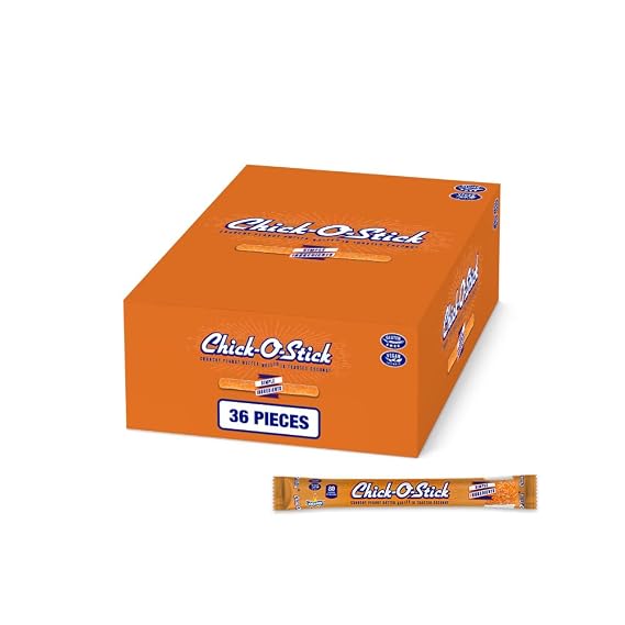 Atkinson's Chick-O-Stick Peanut Butter Coconut Crunchy Bar, 0.7oz, 36ct
