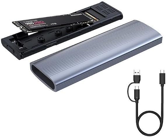 Cr45 10 Gbps Harddisk Kutusu PCI-E NVMe ve Sata NGFF M.2 Disk Uyumlu İkisi Bir Arada Çevirici Adaptör USB 3.1 - 3.2