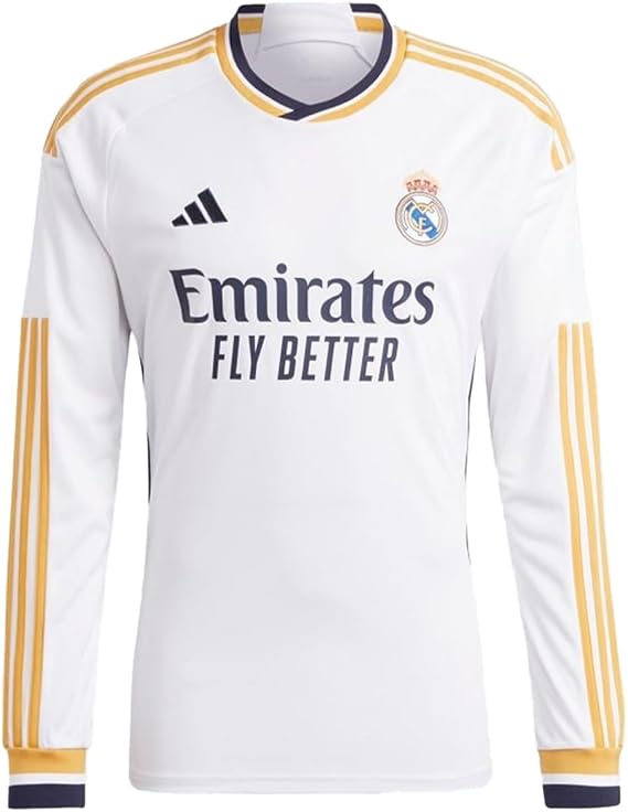 adidas Men's adidas Men's Soccer Real Madrid 23/24 Long Sleeve Home Jersey