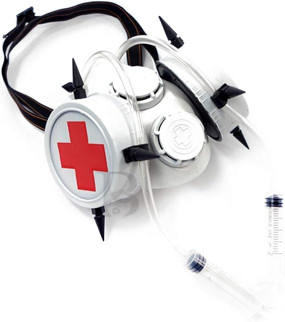Beyond Cosplay Gas Masquerade Mask Respirator Mouth Mask Halloween Costume White