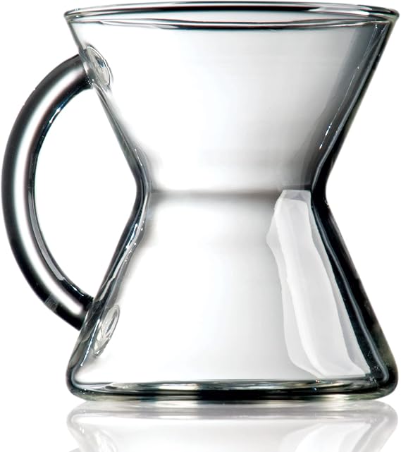 Chemex Hand Blown Glass Coffee Mug, 10 Ounce | Handblown Non-Porous Glass, Preserves Pure Coffee Flavor, Coffee Lover Gift