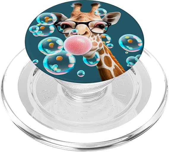 giraffe bubblegum PopSockets PopGrip for MagSafe