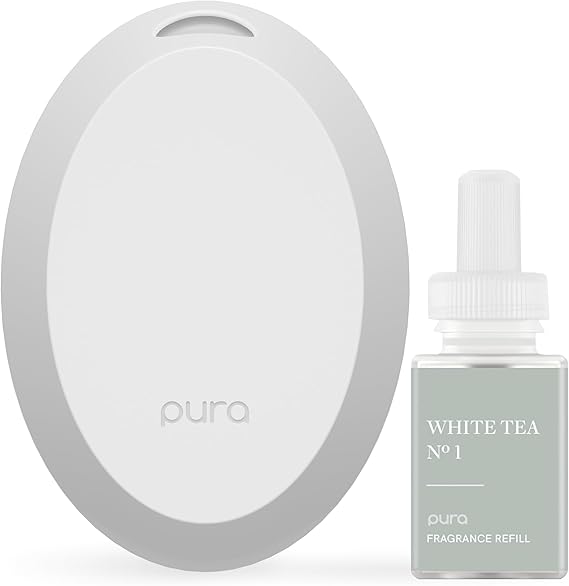 Pura Home Mini Fragrance Diffuser for Small Spaces, White Tea no.1