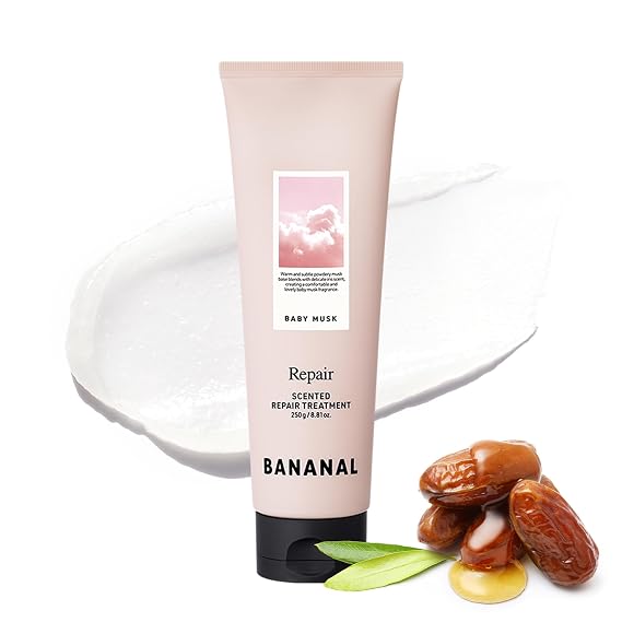 Scented Repair Treatment Mask Protein-Enriched Deep Repair for Damaged Hair 17 Amino Acids, Botanical Oils, Shea Butter & Ceramide Korean Hair Conditioner, Baby Musk, 100 ml / 3.4 fl oz
