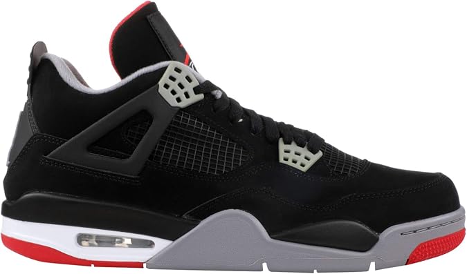 Jordan Mens Air 4 Retro 308497 060 Bred 2019 Release - Size 9