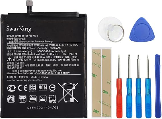 Replacement Battery Compatible with BM3E Xiaomi Mi 8 M1803E1A with Toolkit