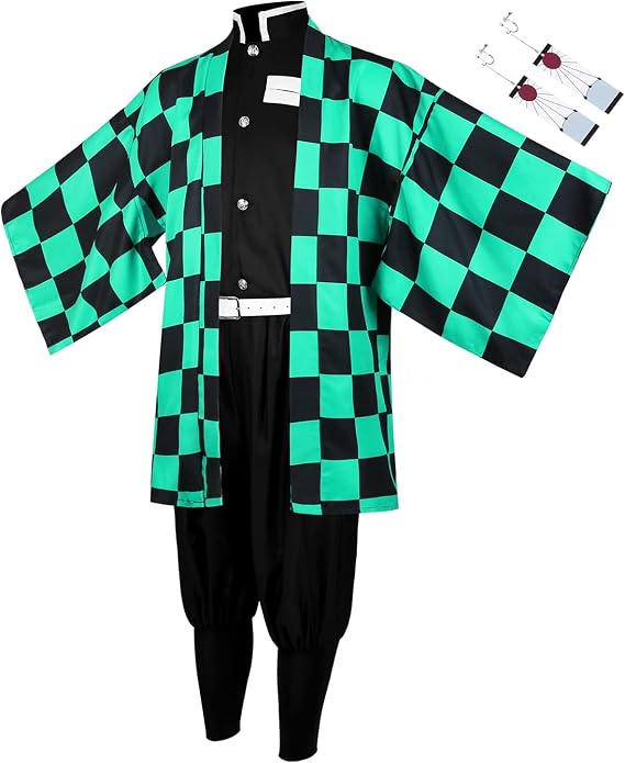 Drofe Tanjirou Zenitsu Cosplay Costume Japanese Anime Kimono Outfit Halloween