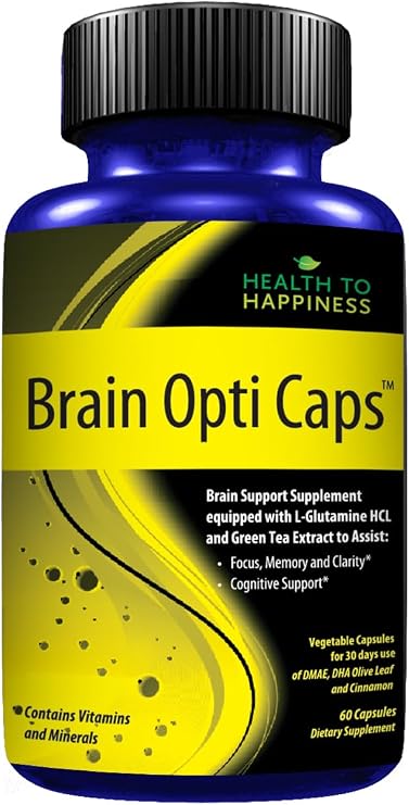 Brain Opti Caps - Brain Supplement for Focus, Memory & Clarity for Cognitive Support