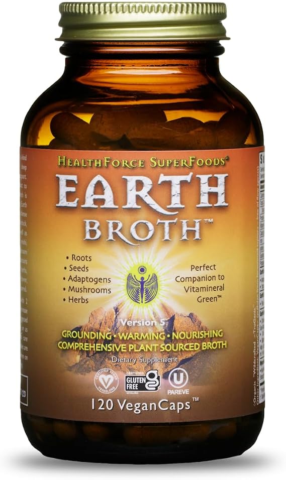 HEALTHFORCE SUPERFOODS Earth Broth - Capsules - 120 Vegan Capsules