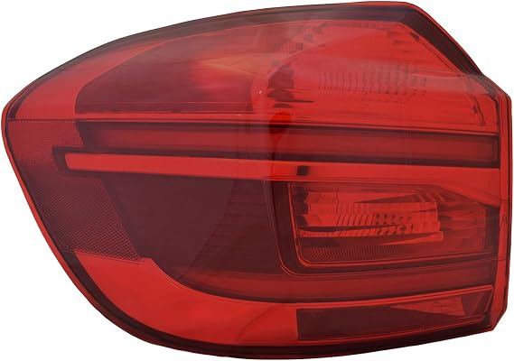 HEADLIGHTSDEPOT Left Driver Side Halogen Outer Tail Light Compatible With BMW X3 2018-2021