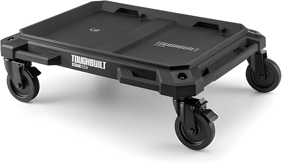 ToughBuilt StackTech 4-Wheel Cart Tool Box Dolly with 4 Locking Casters