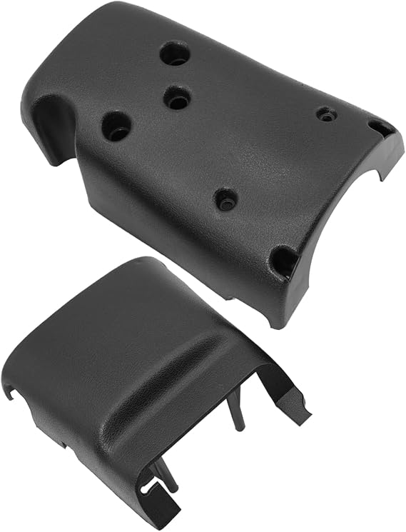 1ST Steering Column Cover Set for Toyota Pickup 1989-1995, Hilux 1989-1997, 4Runner 1990-1991 NO TILT Version ONLY 2PCS, Replaces OE: 4528635260 + 4528735200