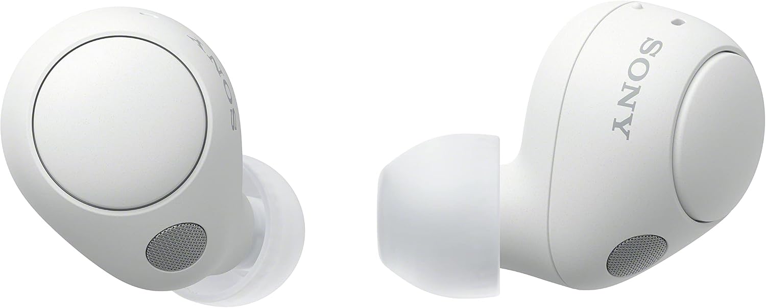 Sony WF-C700N Wireless, Bluetooth, Noise Cancelling Earbuds Small, Lightweight Earbuds with Multi-Point Connection, IPX4 rating, up to 20 HR battery, Quick Charge, iOS & Android White