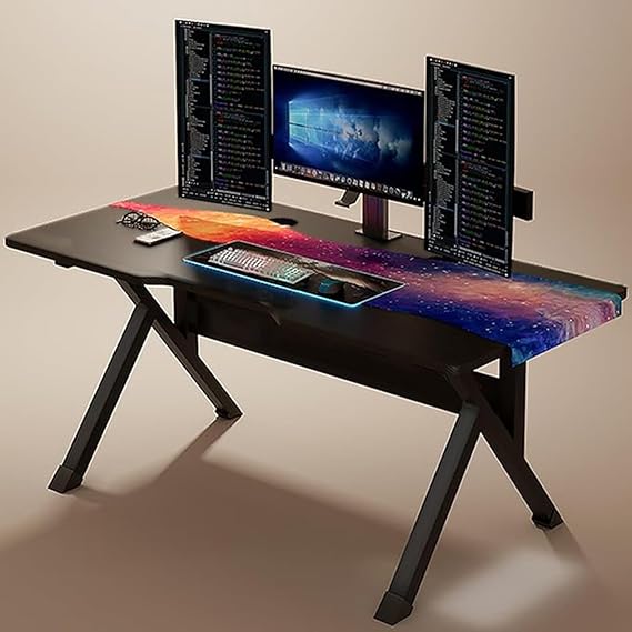 Large Ergonomic Computer Desk for Study, Gaming, Work, Bedroom, Office B,100CM